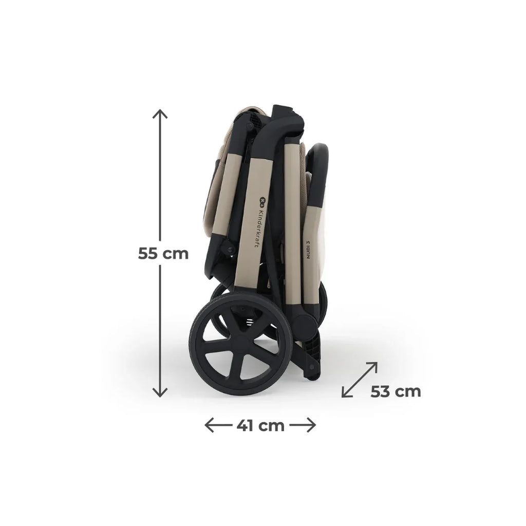 Kinderkraft NUBI 3 бебешка количка SAND BEIGE by KinderKraft