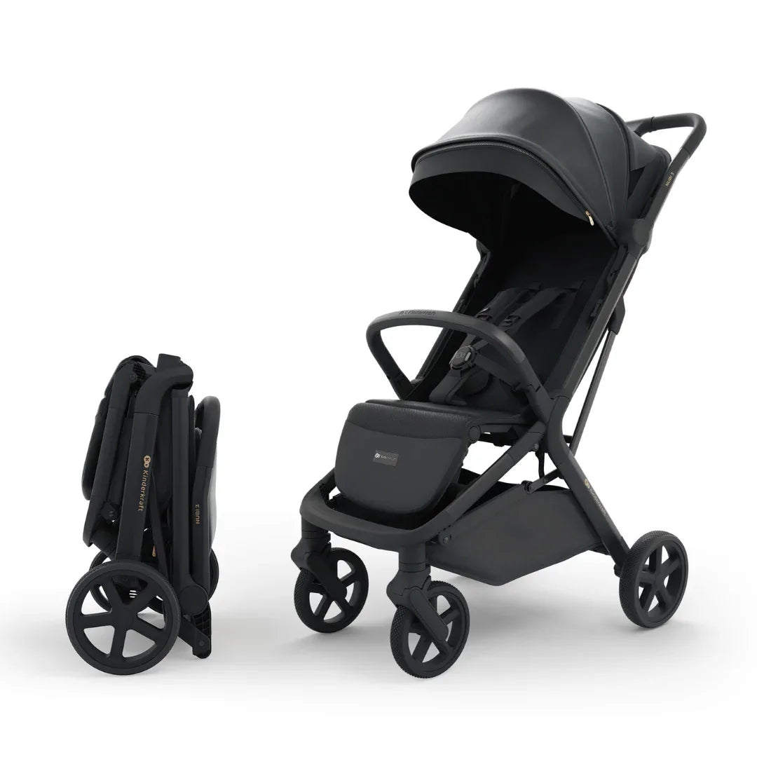 Kinderkraft NUBI 3 бебешка количка MIDNIGHT BLACK by KinderKraft