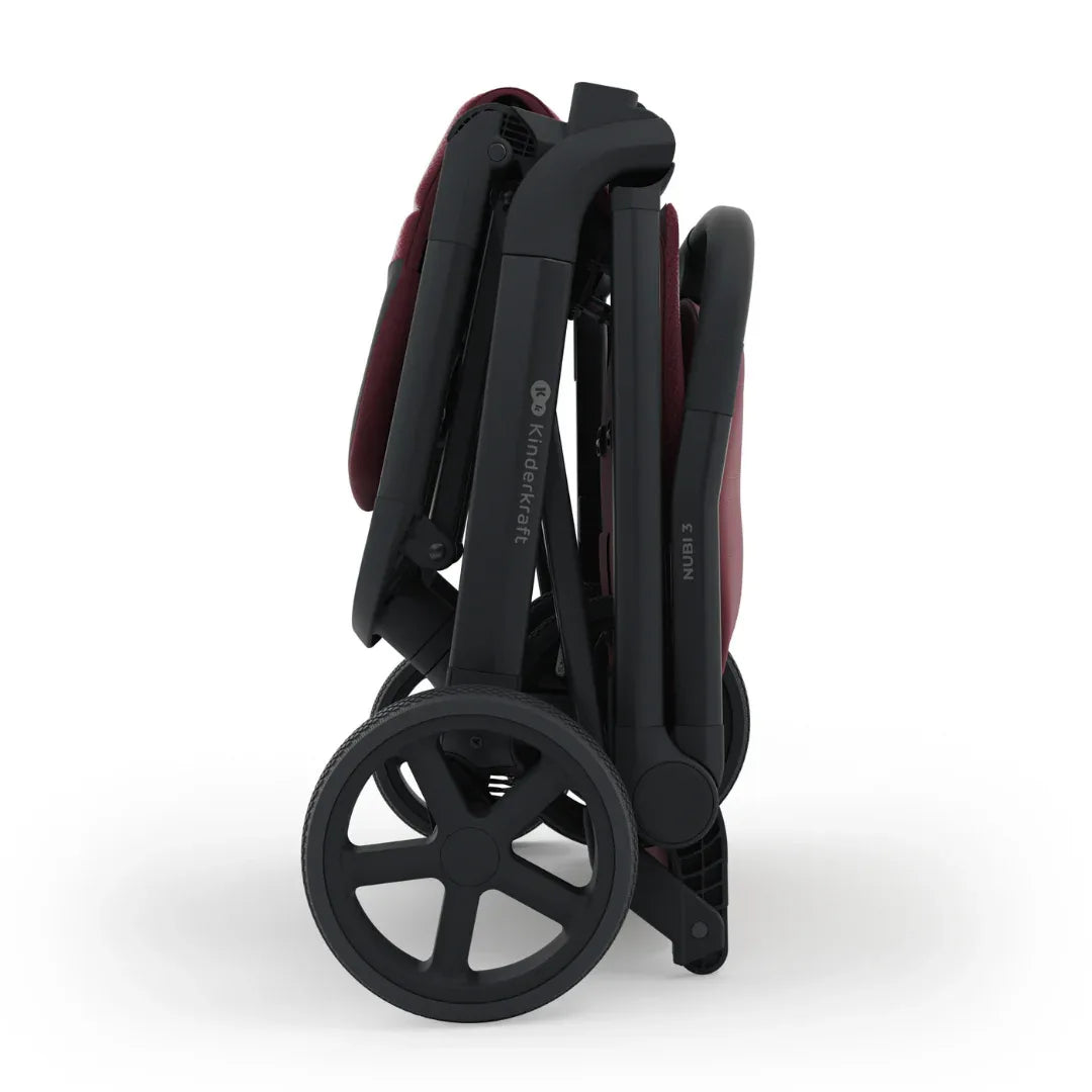 Kinderkraft NUBI 3 бебешка количка DARK RUBY by KinderKraft