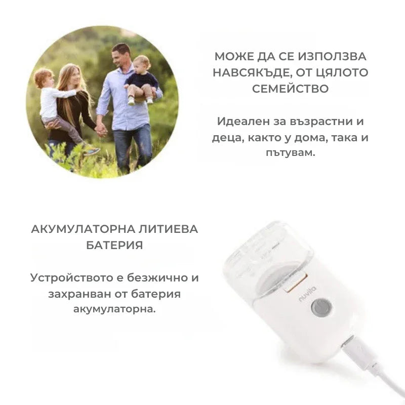 5078 Nuvita преносим MESH инхалатор by Nuvita