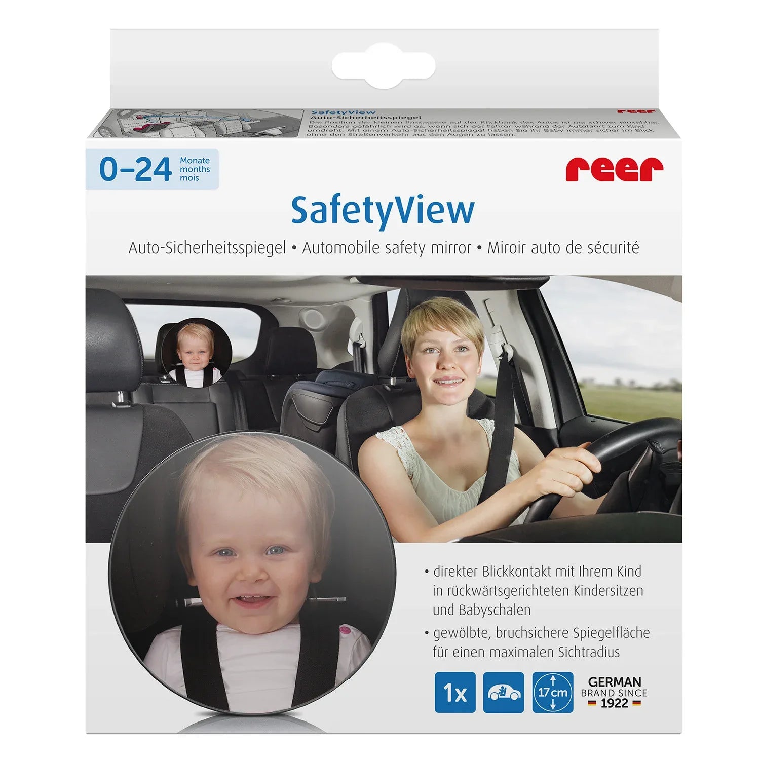 8601 Reer огледало за обратно виждане safetyview by Reer