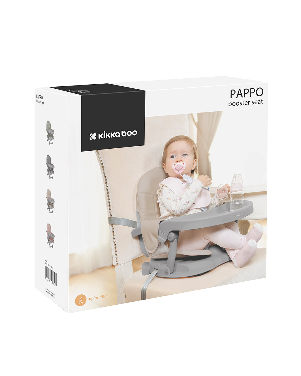 Седалка за хранене повдигаща Pappo Beige 2025 by Kikkaboo