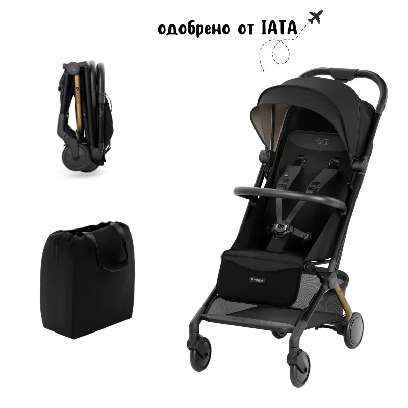 KinderKraft PILOT 2 бебешка количка MIDNIGHT BLACK by KinderKraft
