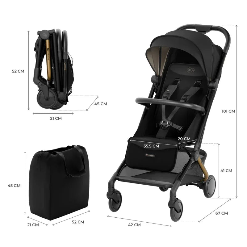 KinderKraft PILOT 2 бебешка количка MIDNIGHT BLACK by KinderKraft