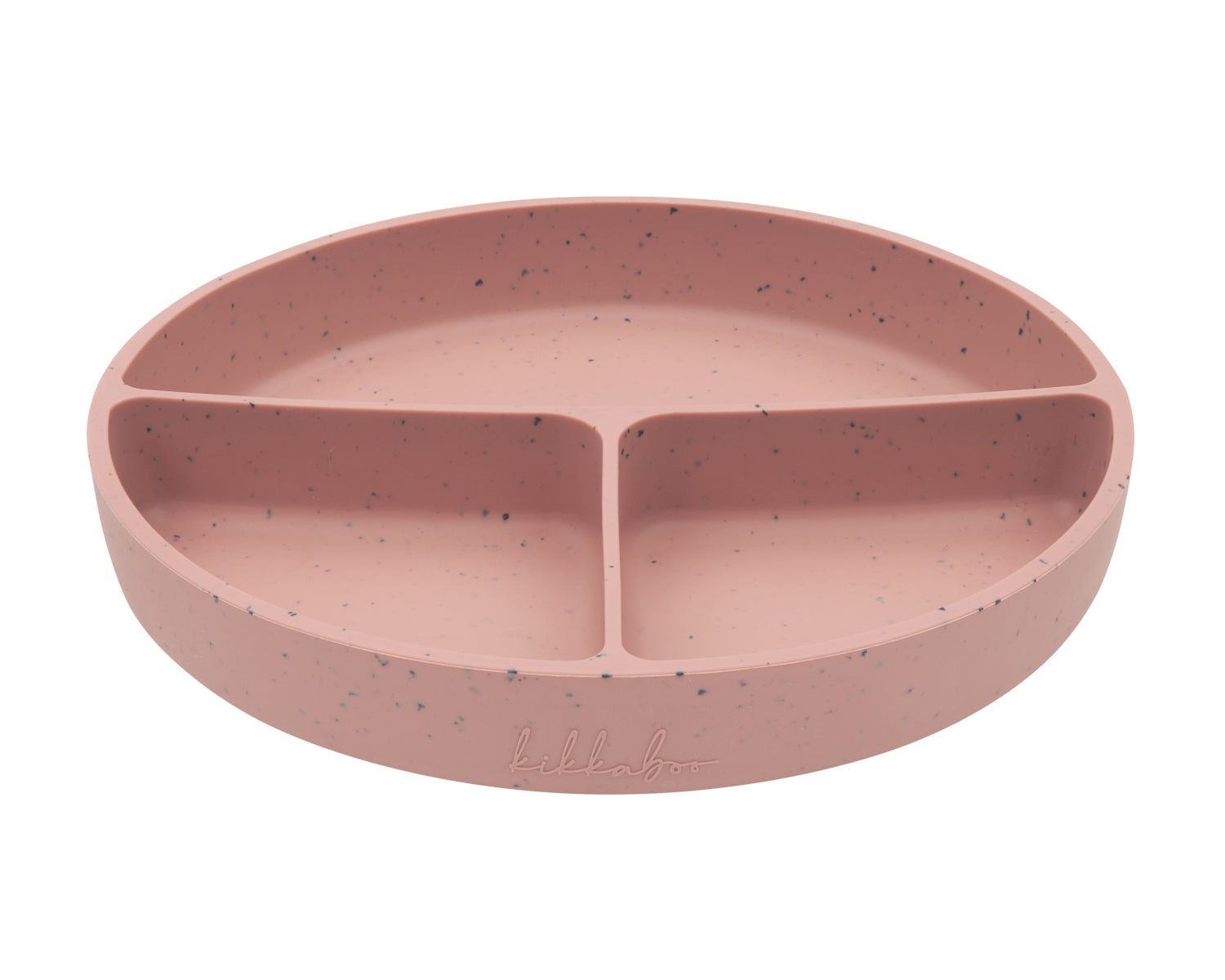 Чиния с отделения и вакуумно дъно Platinum Silicone Blush by Kikkaboo