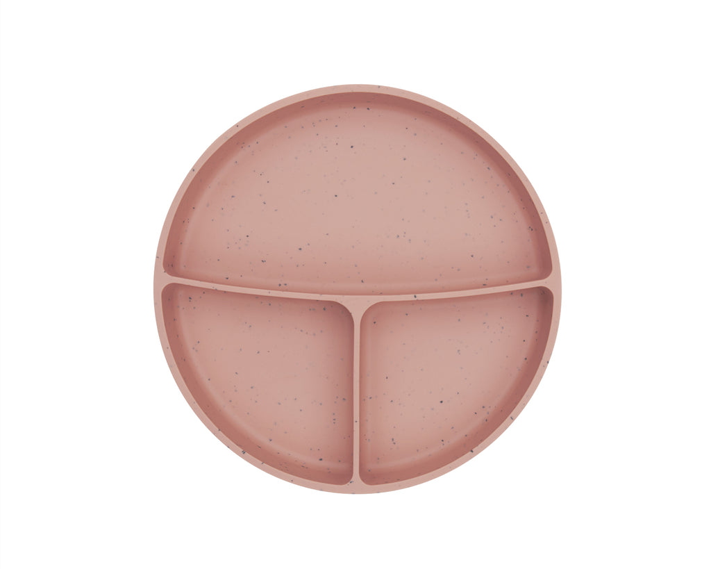 Чиния с отделения и вакуумно дъно Platinum Silicone Blush by Kikkaboo