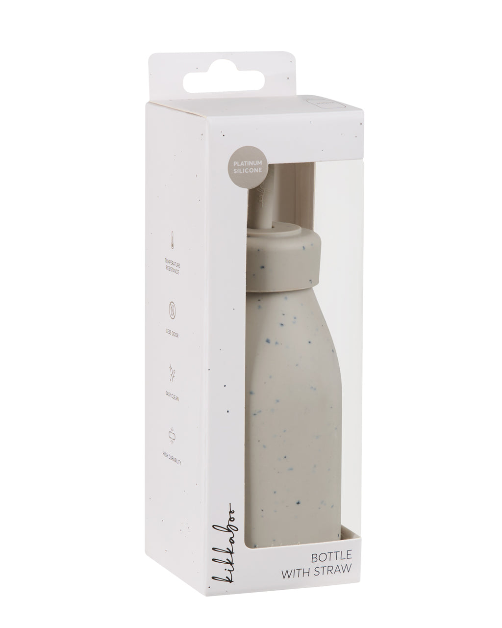 Шише със сламка Platinum Silicone Sand by Kikkaboo