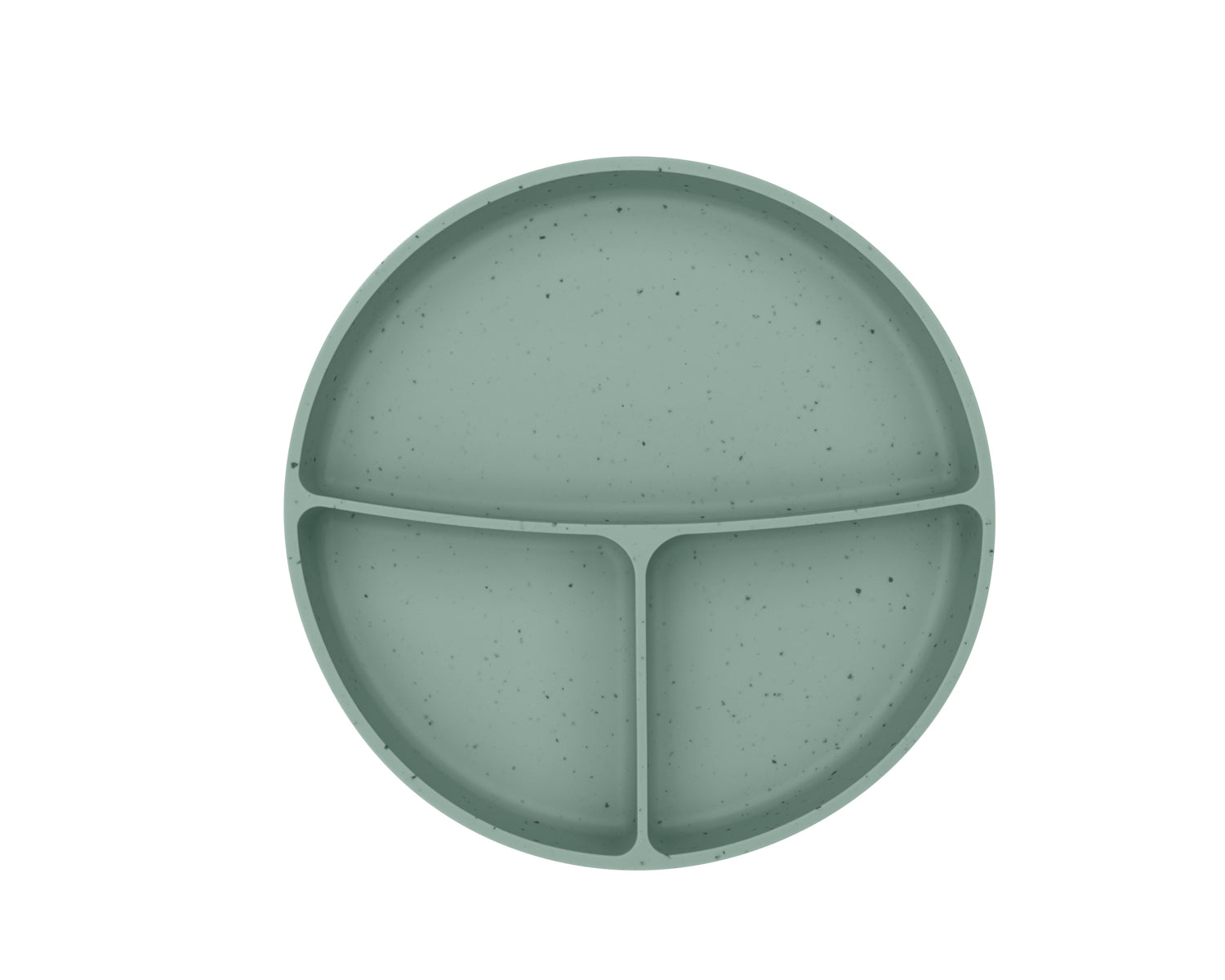 Чиния с отделения и вакуумно дъно Platinum Silicone Sage by Kikkaboo