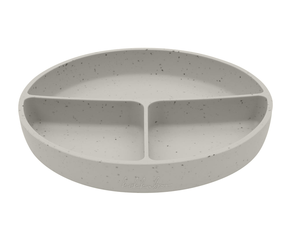 Чиния с отделения и вакуумно дъно Platinum Silicone Sand by Kikkaboo
