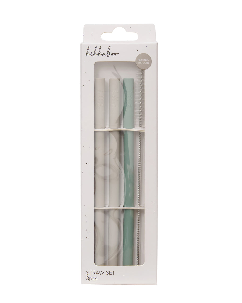 Сет сламки 3 бр Platinum Silicone Sage by Kikkaboo