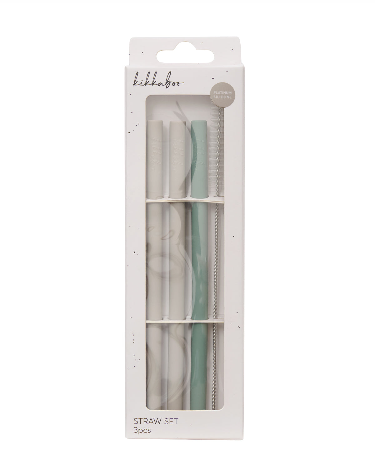 Сет сламки 3 бр Platinum Silicone Sage by Kikkaboo