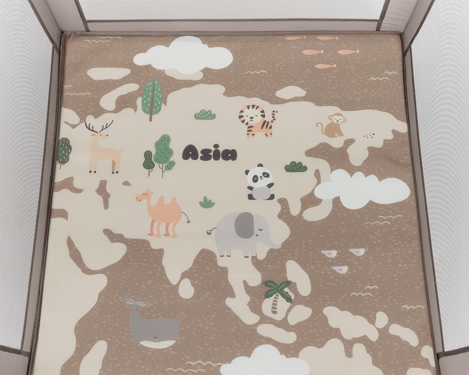 Кошара за игра Enjoy Asia Beige 2026 by Kikkaboo