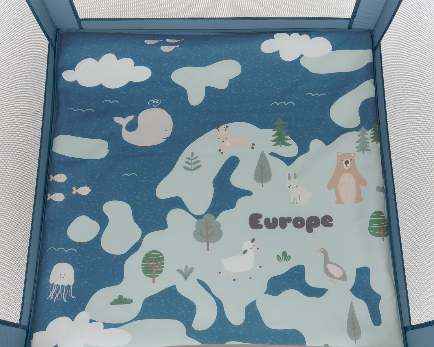 Кошара за игра Enjoy Europe Blue 2026 by Kikkaboo