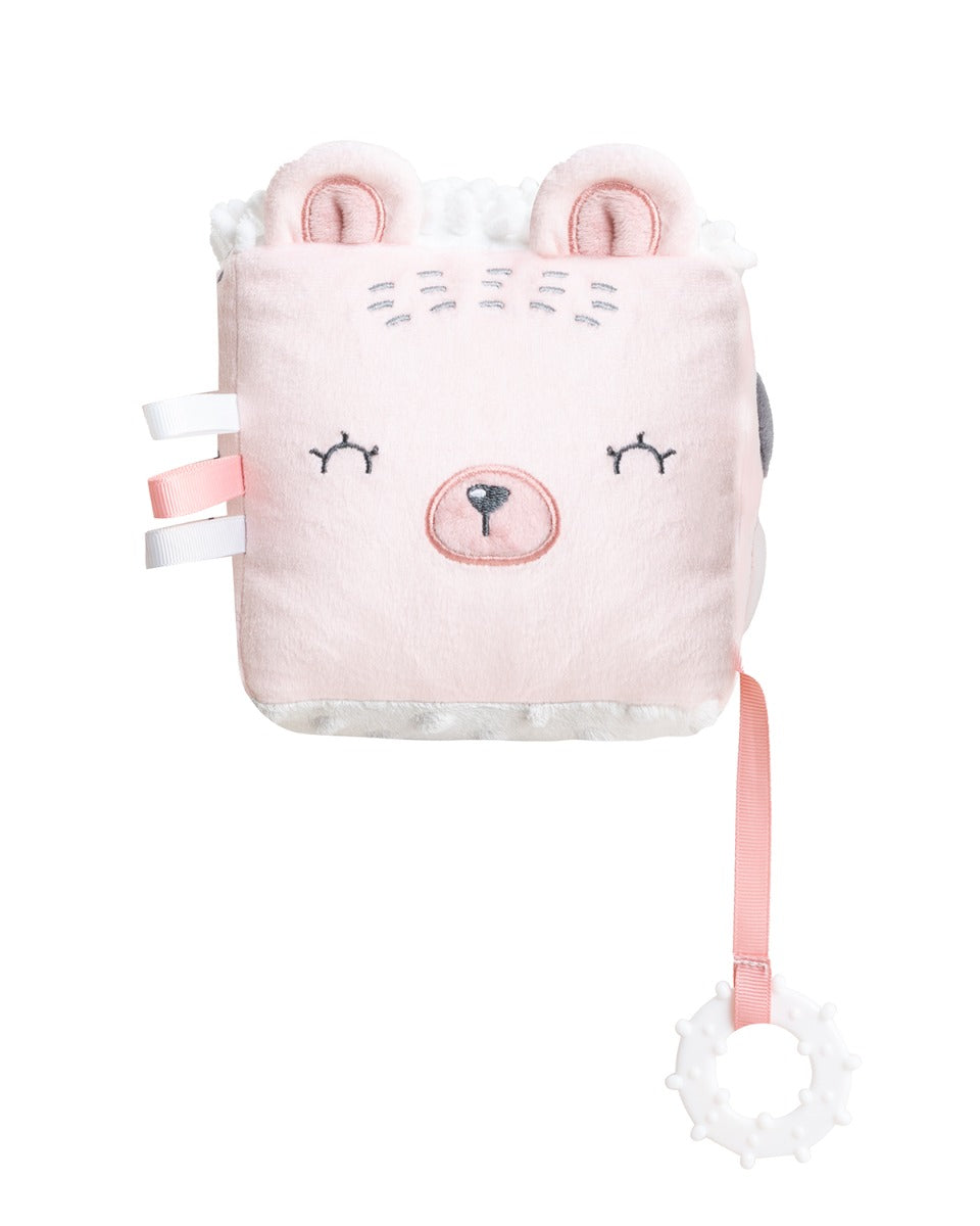 Плюшено кубче Bear with me Pink by Kikkaboo