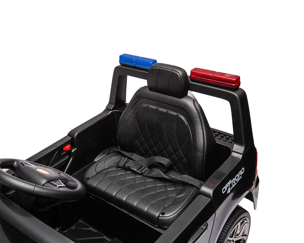 Акумулаторна кола Polizei Black + батерия 12V/4AH by Kikkaboo