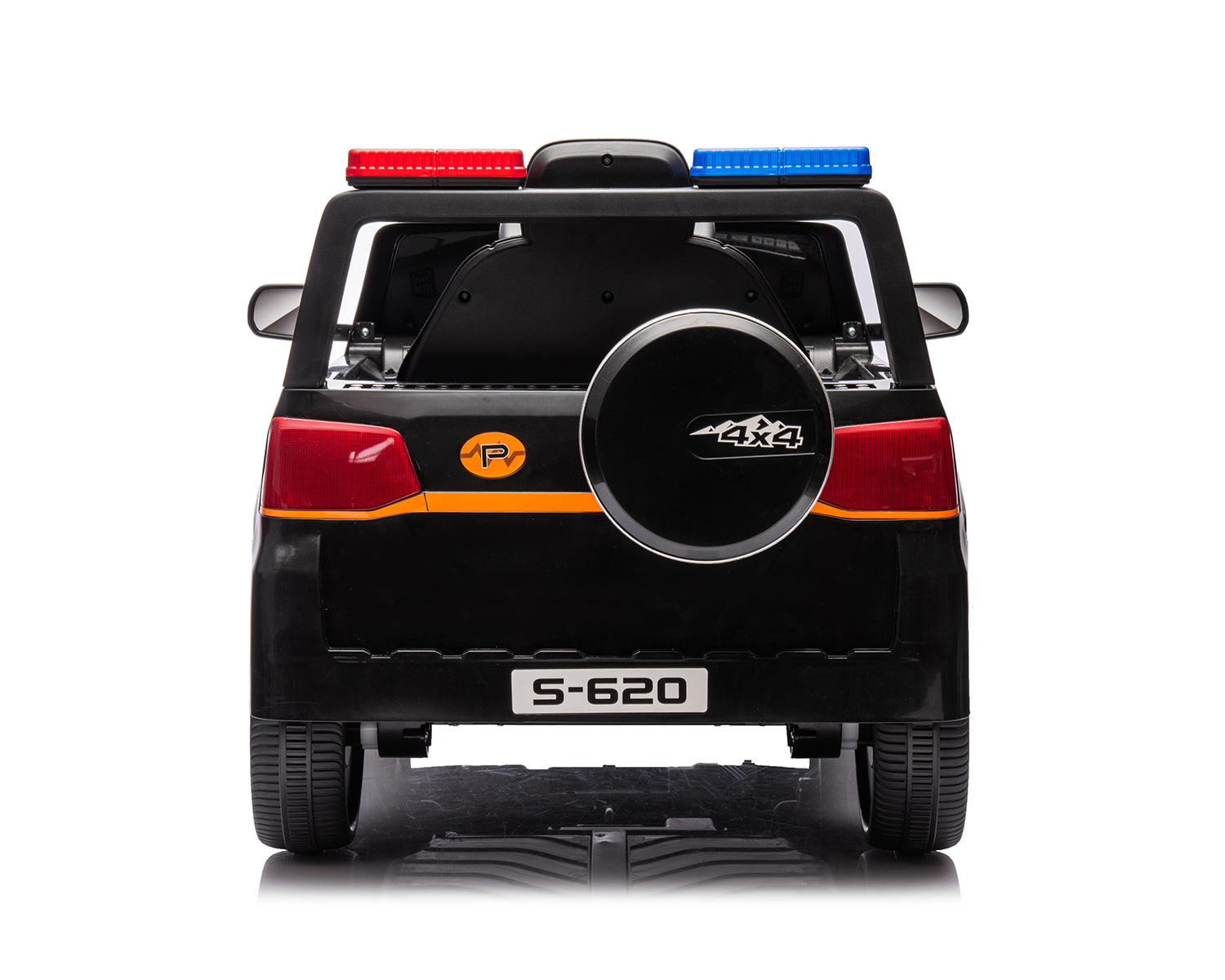 Акумулаторна кола Polizei Black + батерия 12V/4AH by Kikkaboo