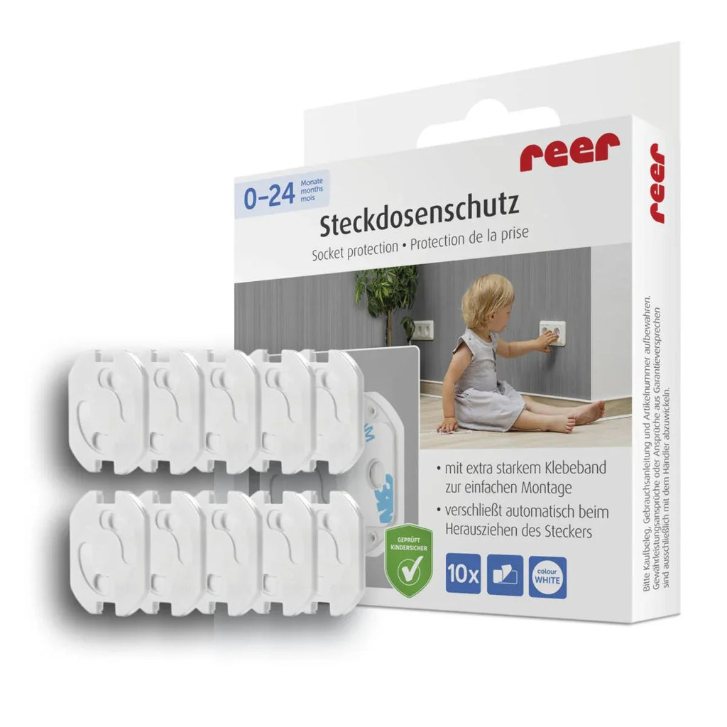 32030 Reer протектор за контакти 10 бр, бели by Reer