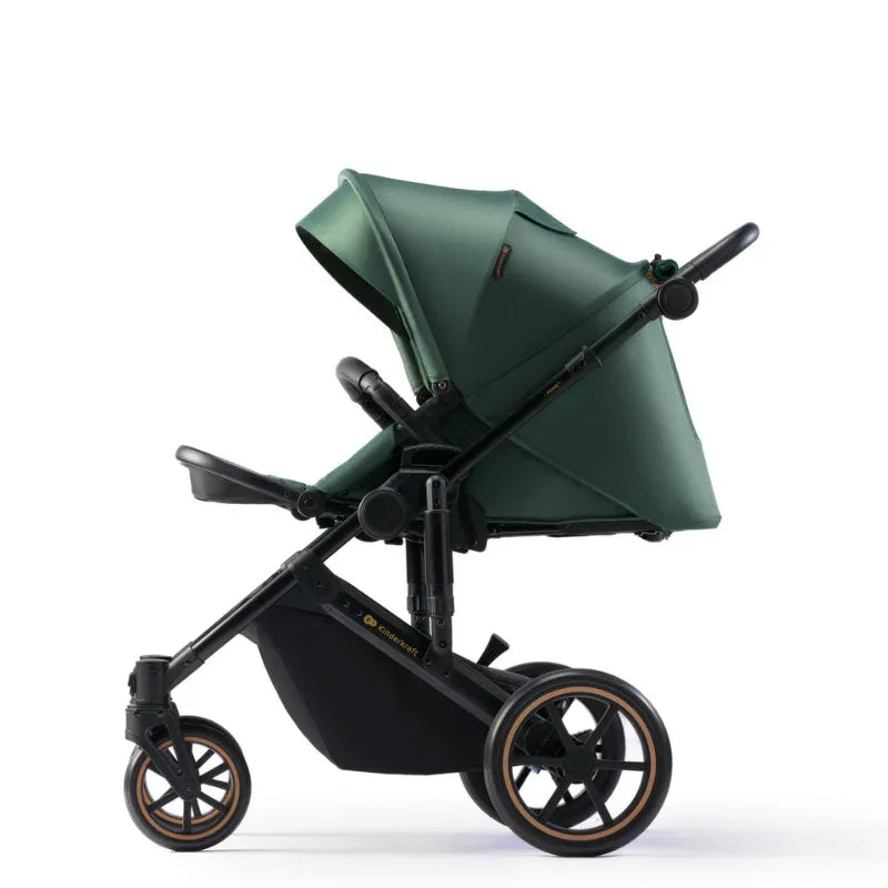 Kinderkraft Prime 2 бебешка количка 2в1 DARK GREEN by KinderKraft