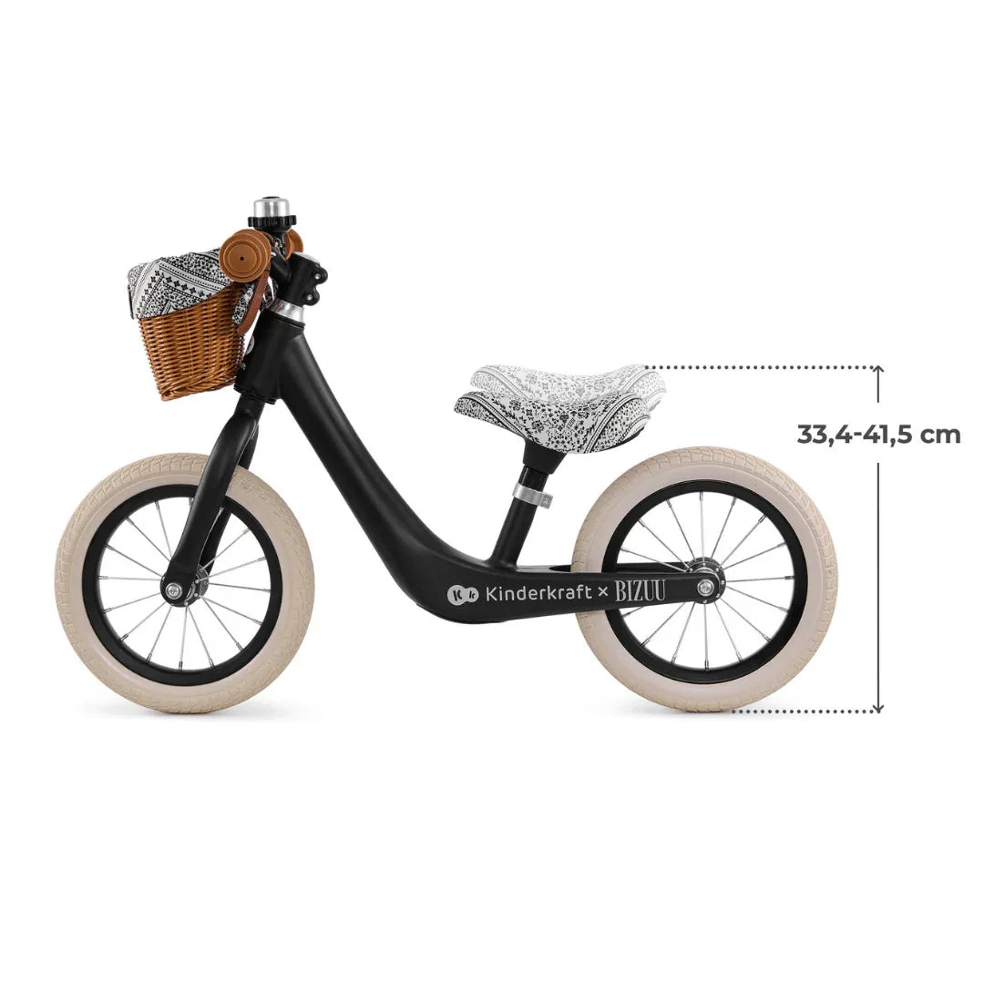 Kinderkraft RAPID 2 колело за баланс BIZUU BLACK by KinderKraft