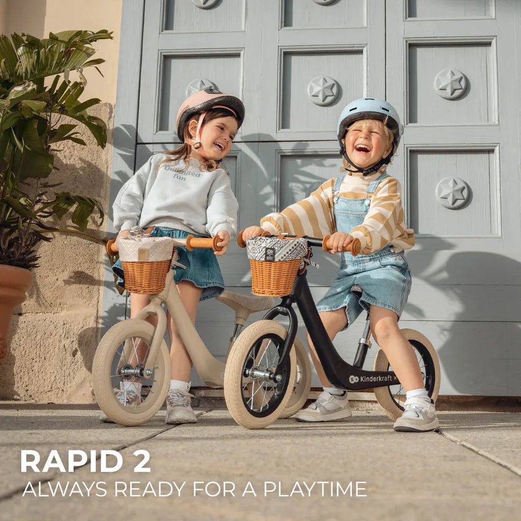 Kinderkraft RAPID 2 колело за баланс BIZUU BEIGE by KinderKraft