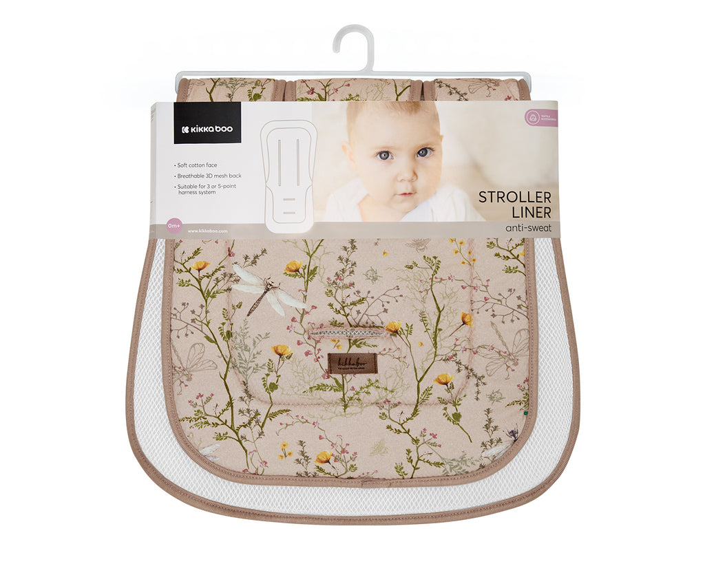 Подложка за количка против изпотяване Secret Garden Beige by Kikkaboo