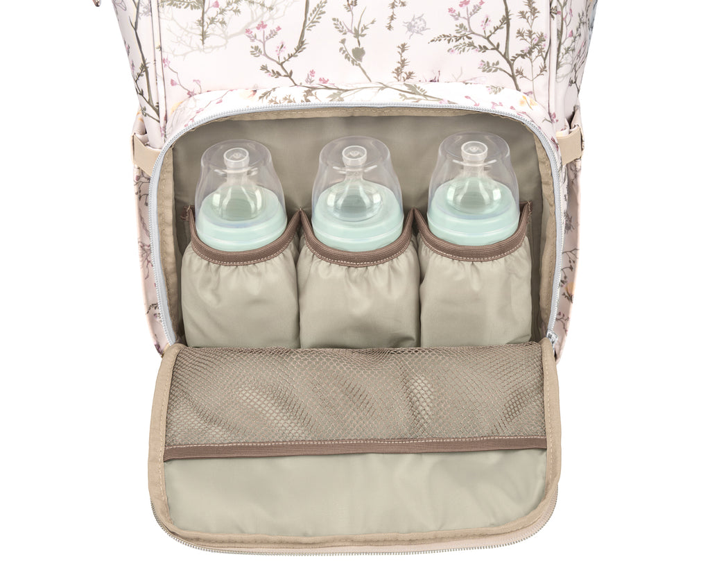 Чанта Siena Luxe Secret Garden Beige by Kikkaboo
