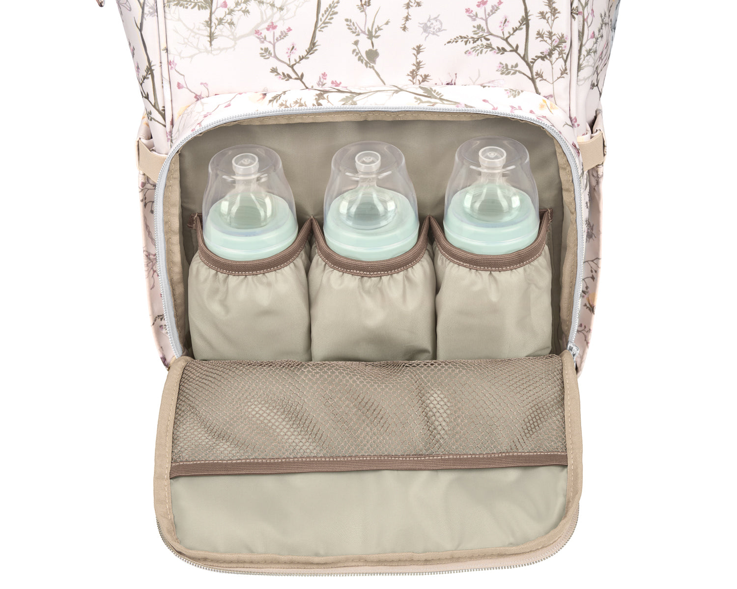 Чанта Siena Luxe Secret Garden Beige by Kikkaboo