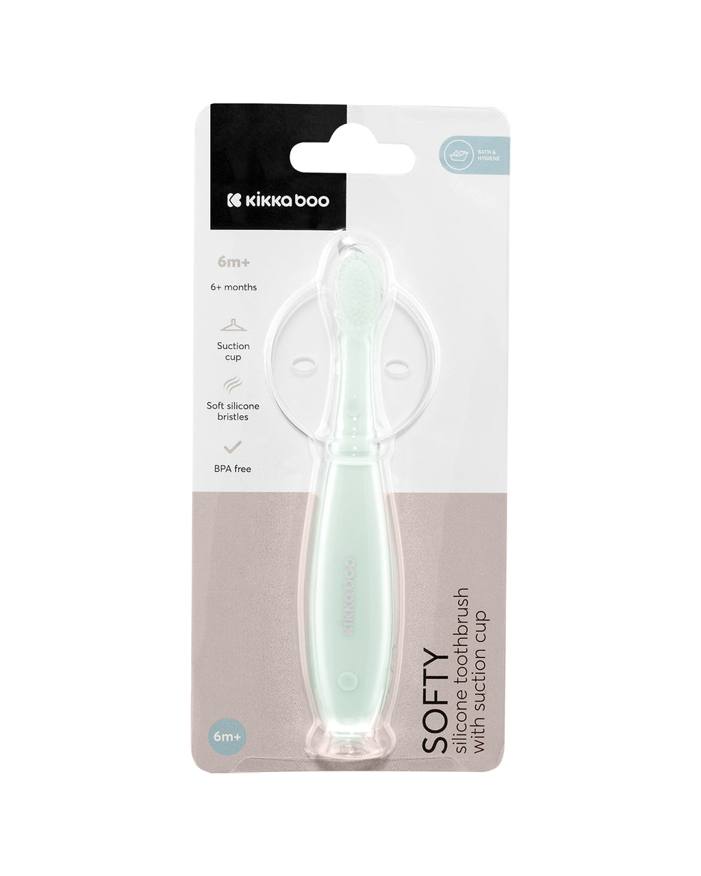 Четка силиконова за зъби Softy Mint by Kikkaboo