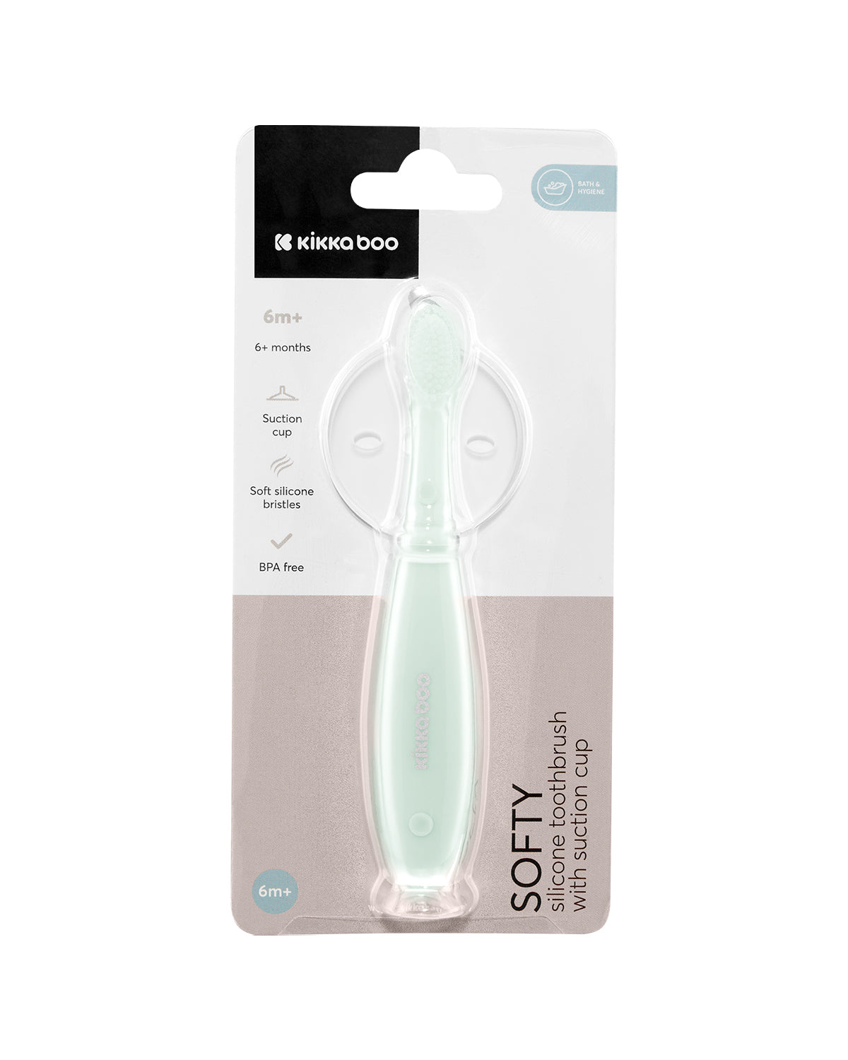 Четка силиконова за зъби Softy Mint by Kikkaboo