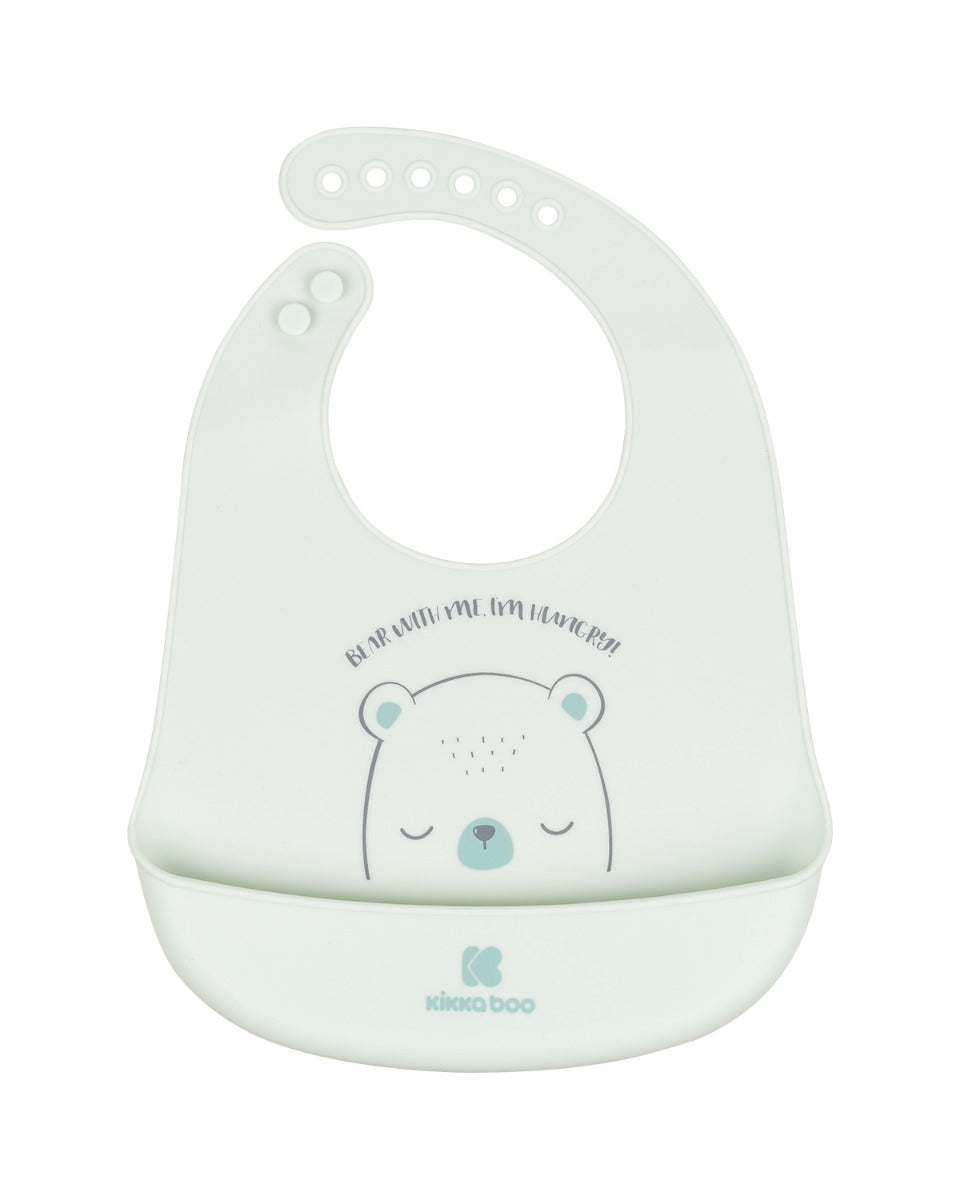 Лигавник силиконов Bear with me Mint by Kikkaboo