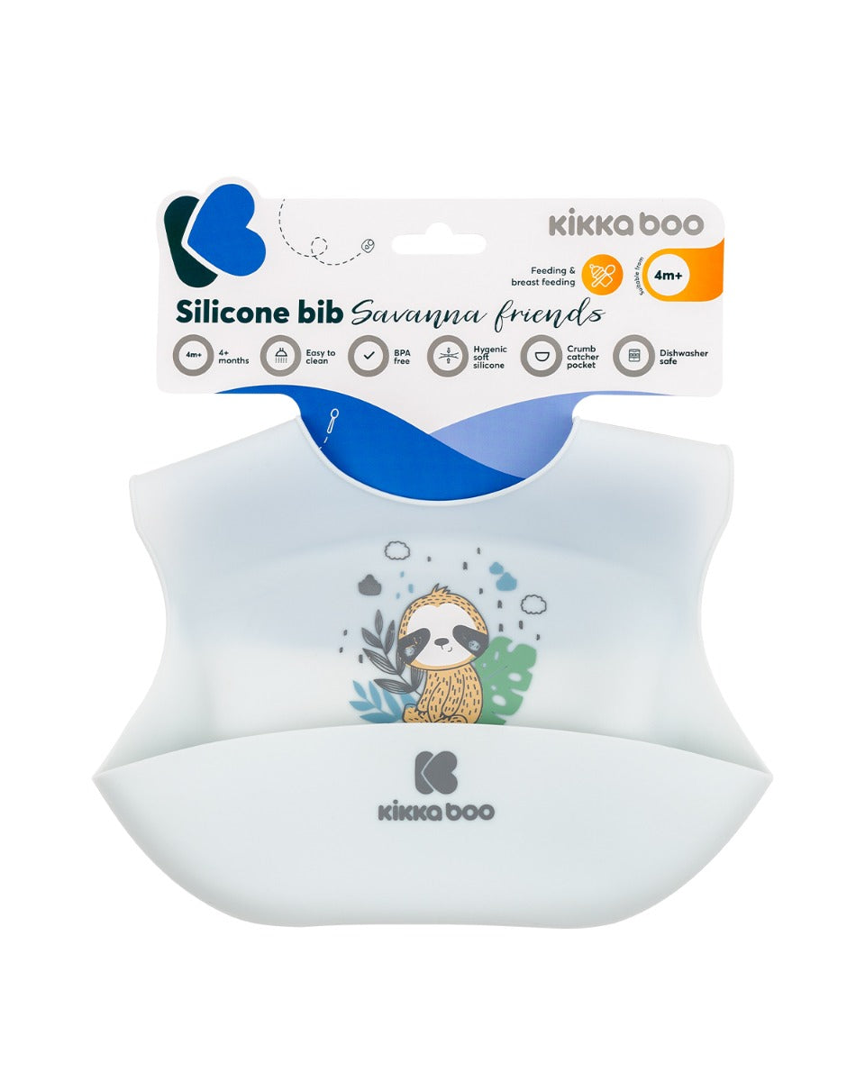 Лигавник силиконов Savanna Friends Blue by Kikkaboo
