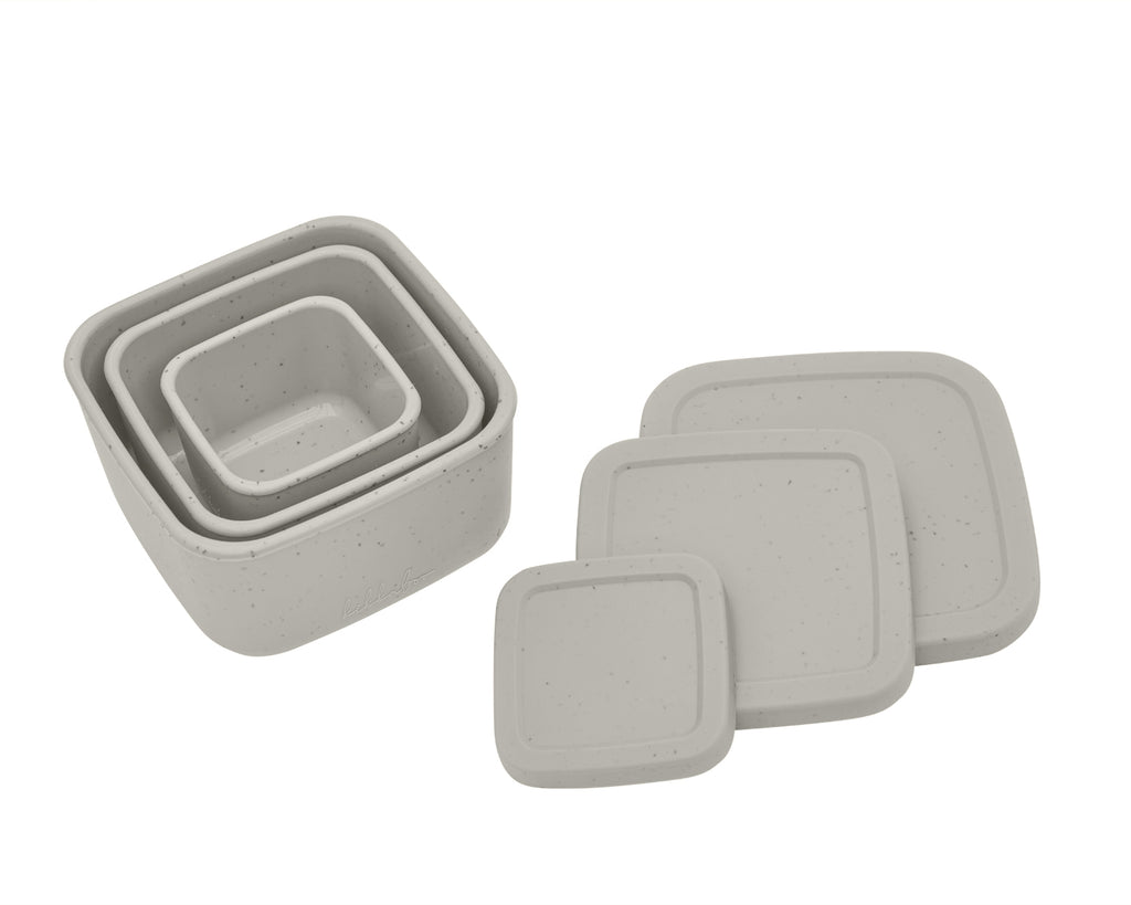 Сет кутии за храна 3 бр Platinum Silicone Sand by Kikkaboo