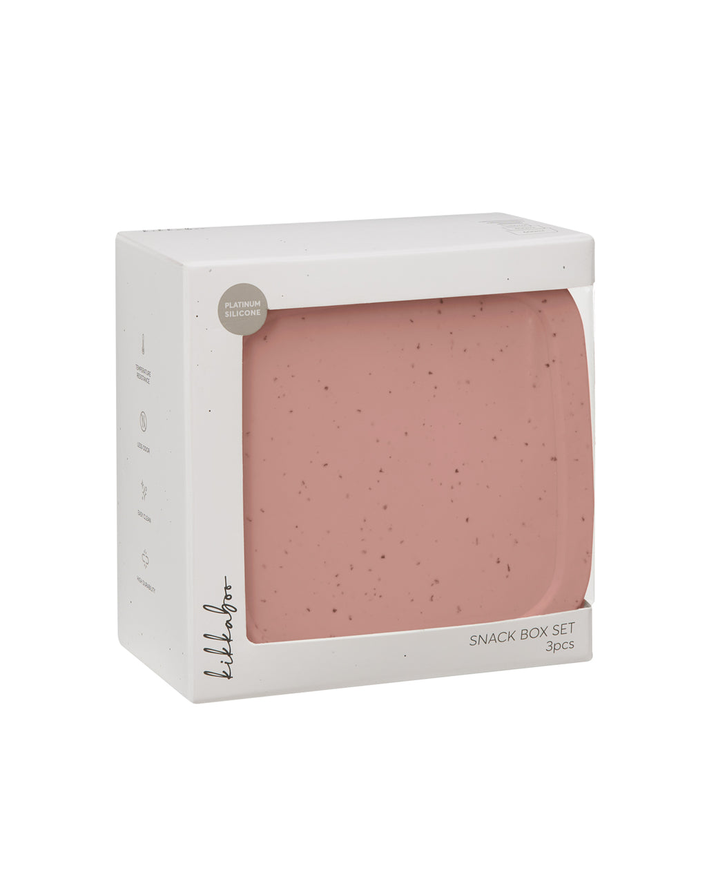 Сет кутии за храна 3 бр Platinum Silicone Blush by Kikkaboo