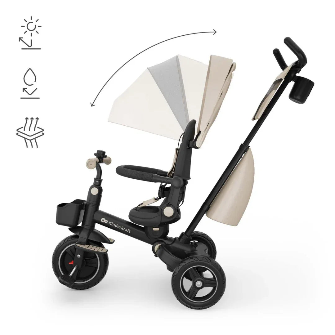 KinderKraft SPINSTEP 2 PLUS триколка БЕЖОВА by KinderKraft