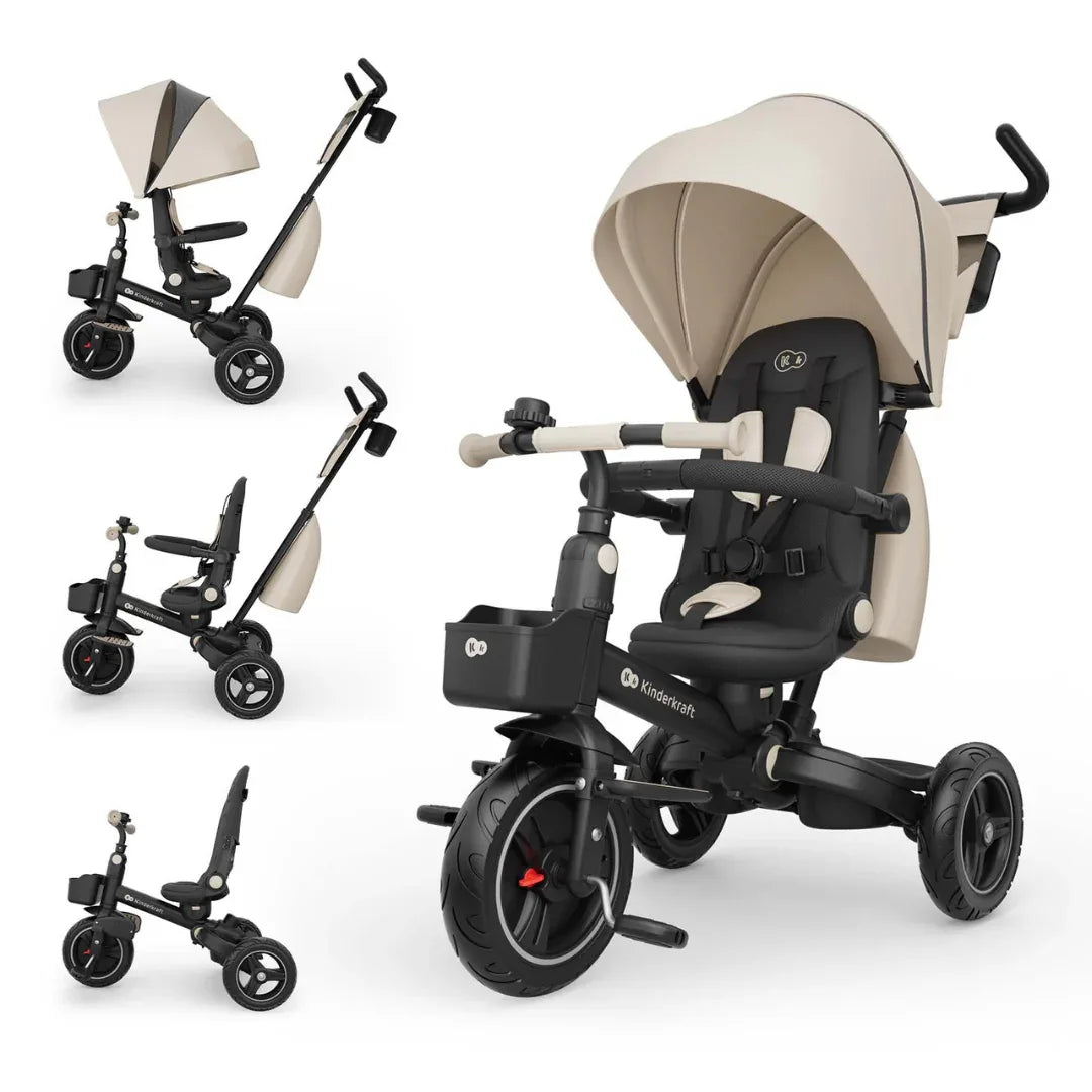 KinderKraft SPINSTEP 2 PLUS триколка БЕЖОВА by KinderKraft
