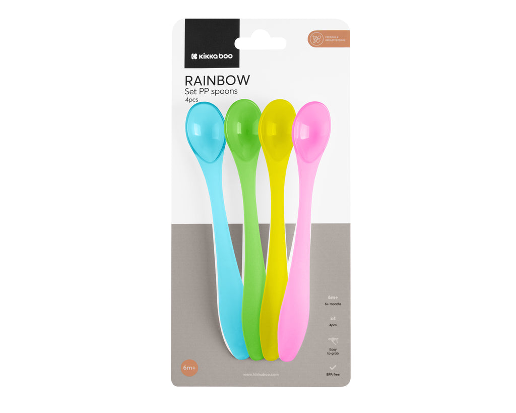 Сет РР лъжици 4 бр Rainbow by Kikkaboo