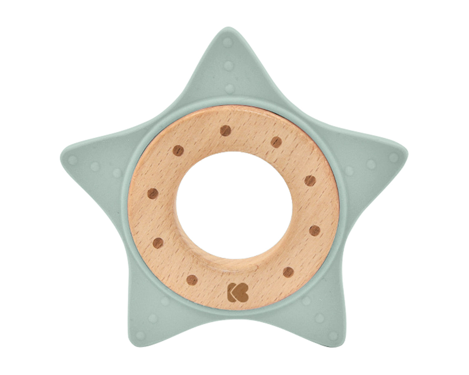 Чесалка дърво-силикон Star Mint by Kikkaboo