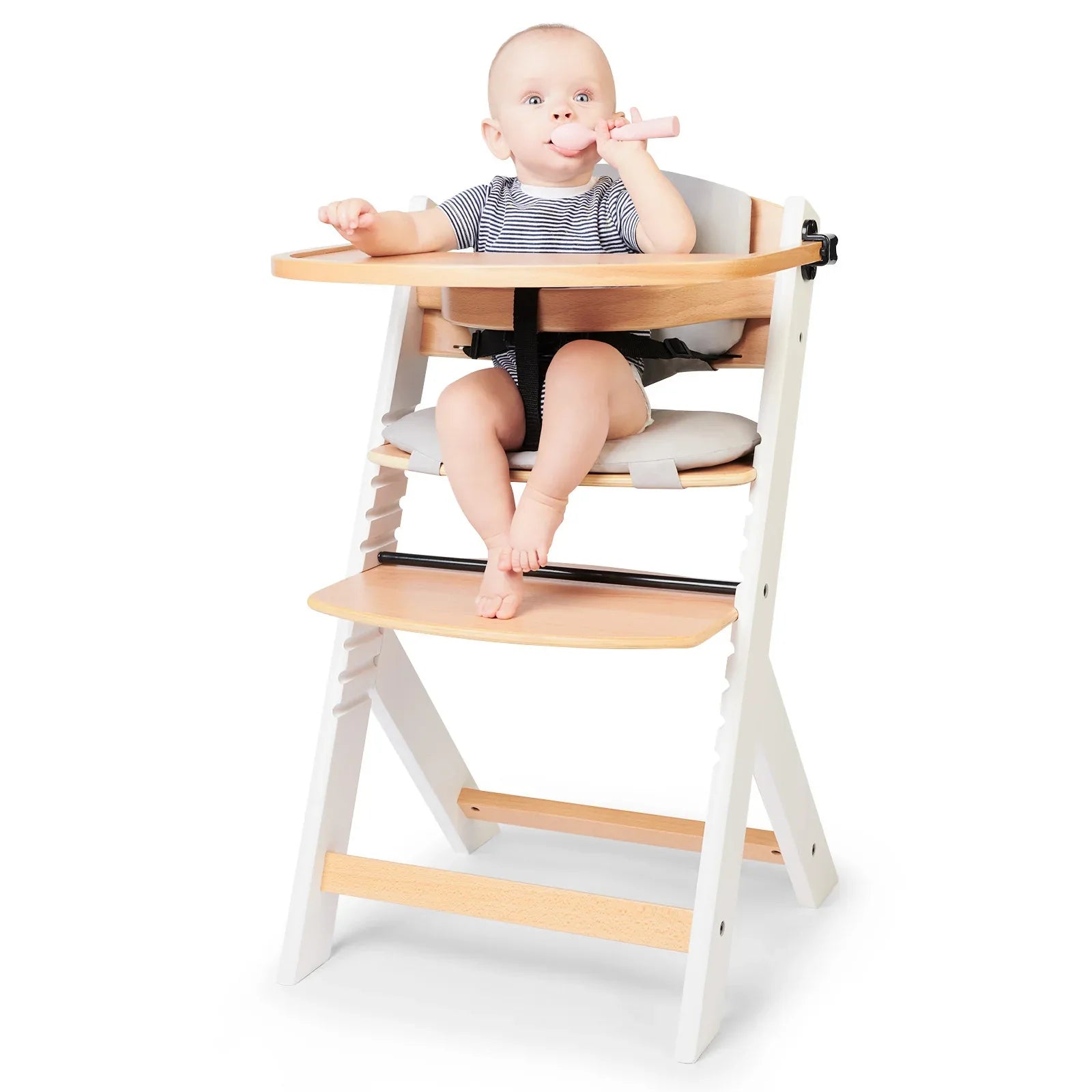 KinderKraft ст.за хр. + възглавница ENOCK бяло KHENOC0PWHT by KinderKraft