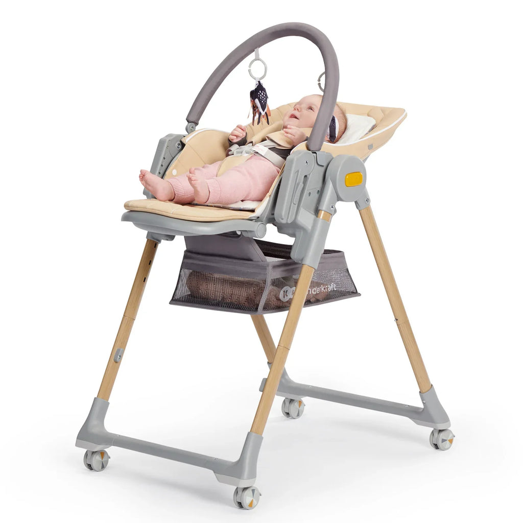 KinderKraft столче за хранене LASTREE дървесно KHLAST00BEGW by KinderKraft