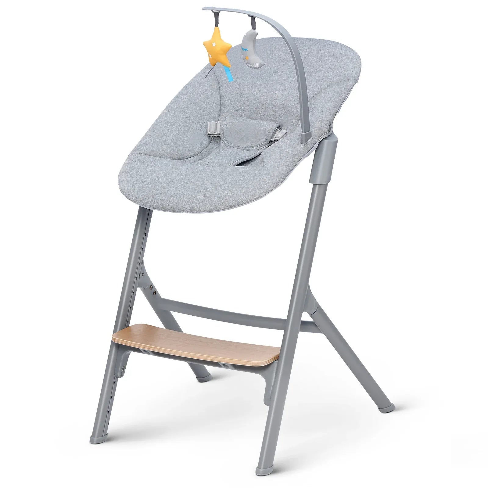 KinderKraft LIVY столче за хранене дърво + CALMEE шезлонг by KinderKraft