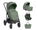 Комбинирана количка 3в1 с кош за новородено Chiara Army Green by Kikkaboo