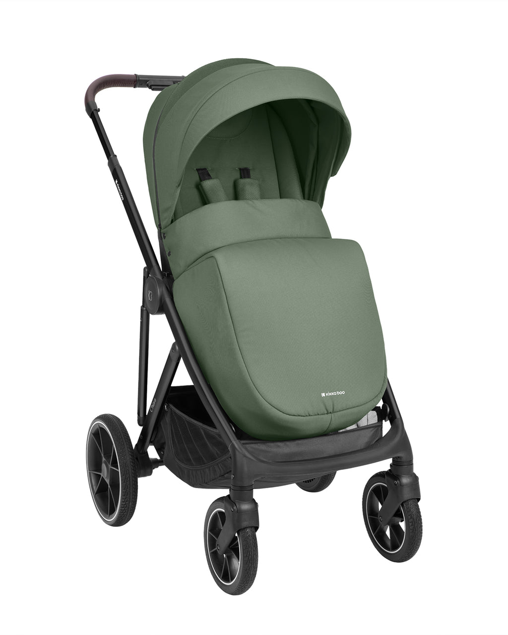 Комбинирана количка 3в1 с кош за новородено Chiara Army Green by Kikkaboo