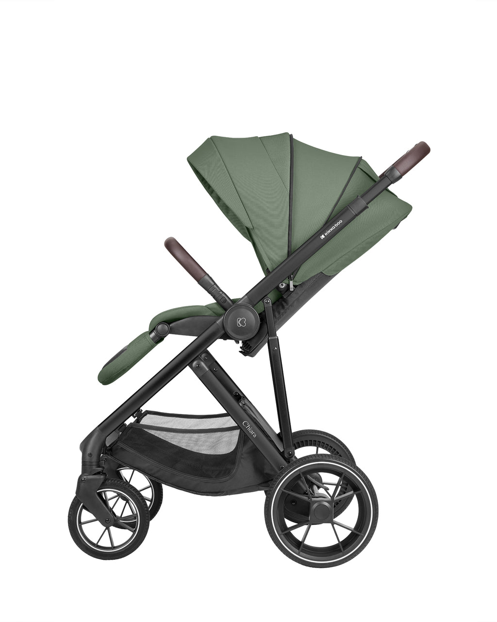 Комбинирана количка 3в1 с кош за новородено Chiara Army Green by Kikkaboo