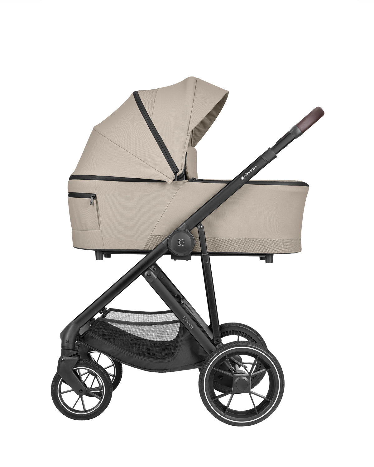 Комбинирана количка 3в1 с кош за новородено Chiara Beige by Kikkaboo