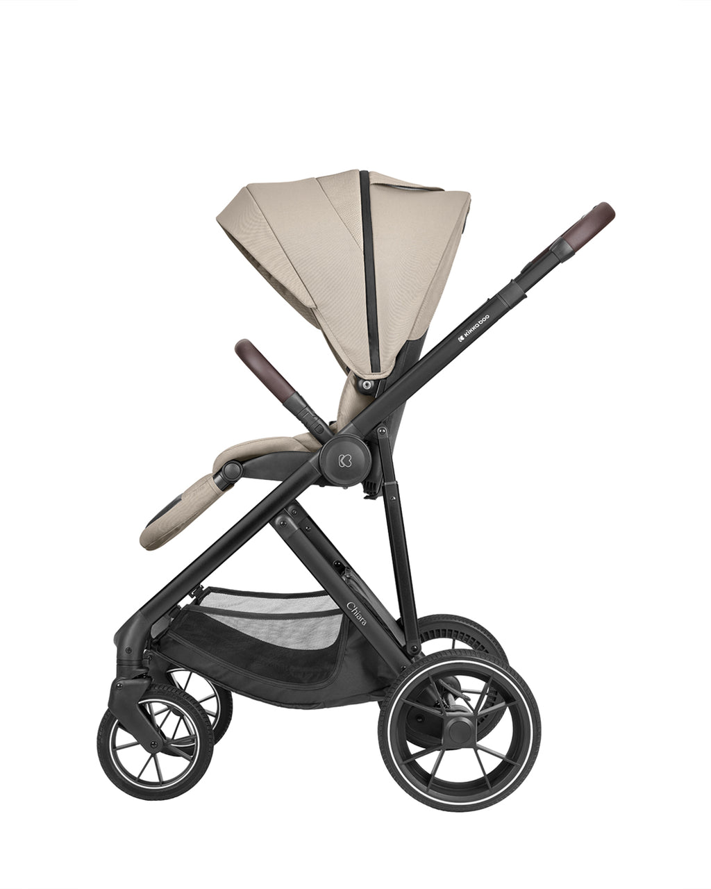 Комбинирана количка 3в1 с кош за новородено Chiara Beige by Kikkaboo
