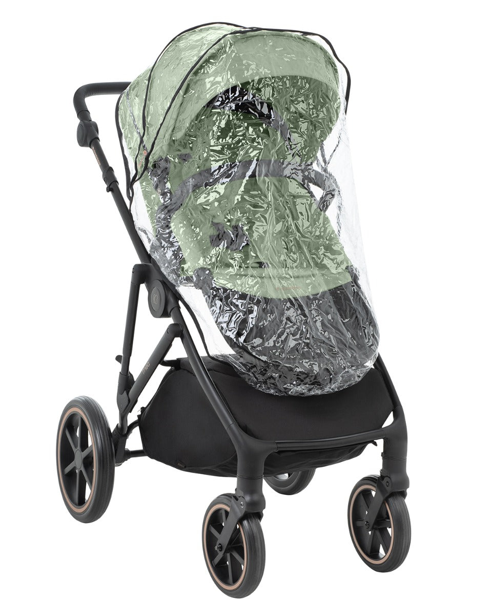 Комбинирана количка 2в1 с кош за новородено Thea Army Green 2024 by Kikkaboo