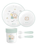 Сет за хранене пластмаса Savanna Mint by Kikkaboo