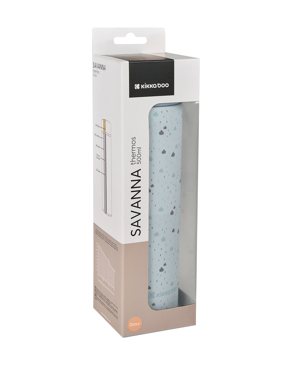 Термос 500мл Savanna Blue by Kikkaboo