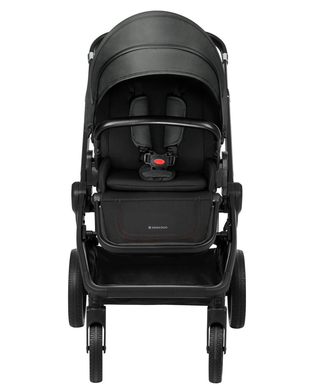 Комбинирана количка 2в1 с кош за новородено Tiffany Dark Grey 2024 by Kikkaboo