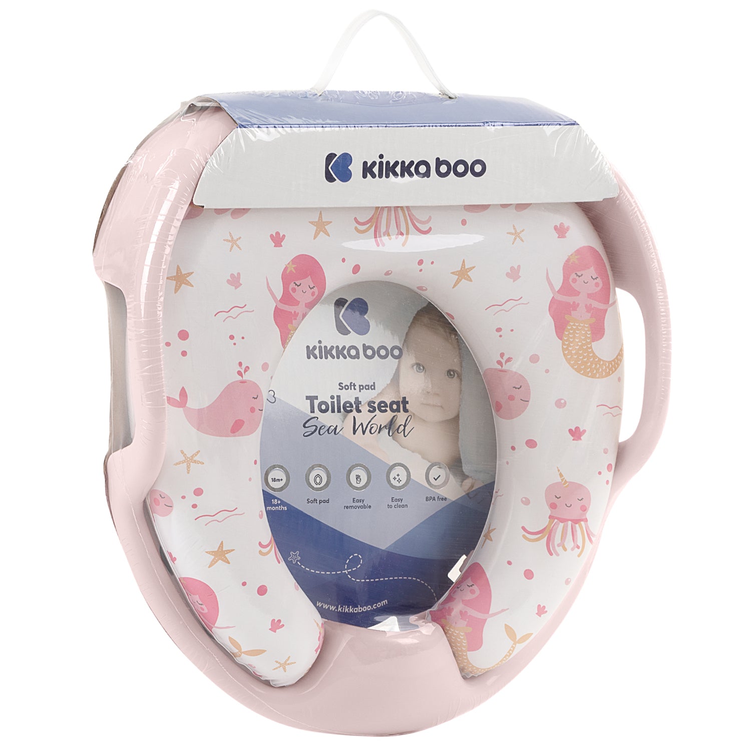 Тоалетна седалка Sea World Pink by Kikkaboo